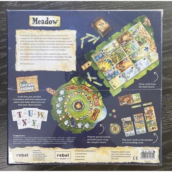Meadow Board Game by Klemens Kalicki & Karolina Kyak Rebel Studio New and Sealed - Picture 2 of 9